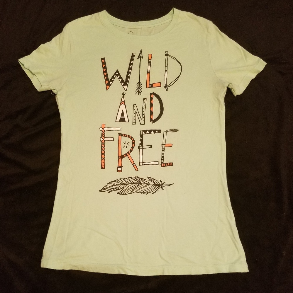 Wild and Free fitted tee